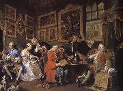William Hogarth Group painting fashionable marriage marriage Germany oil painting artist